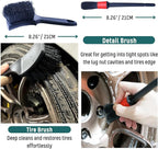 Professional 4 Pack Long Handle Wheel Brush Kit - Image 4
