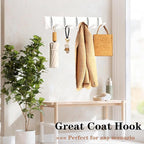 Folding Coat Hooks, Wall Mounted Coat Rack - Image 6