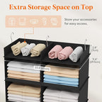 Lifewit Dual-Row Shelf Hanging Closet Organizer and Storage, Clothes Shelves - Image 6