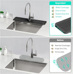 24 Inch Longer Faucet Mat for Kitchen Sink, 5° Slope Fast Self-draining - Image 7