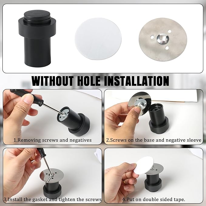 10 Pack Black Door Stoppers - Image 3