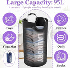 2Pcs 95L Collapsible Laundry Basket - Image 2