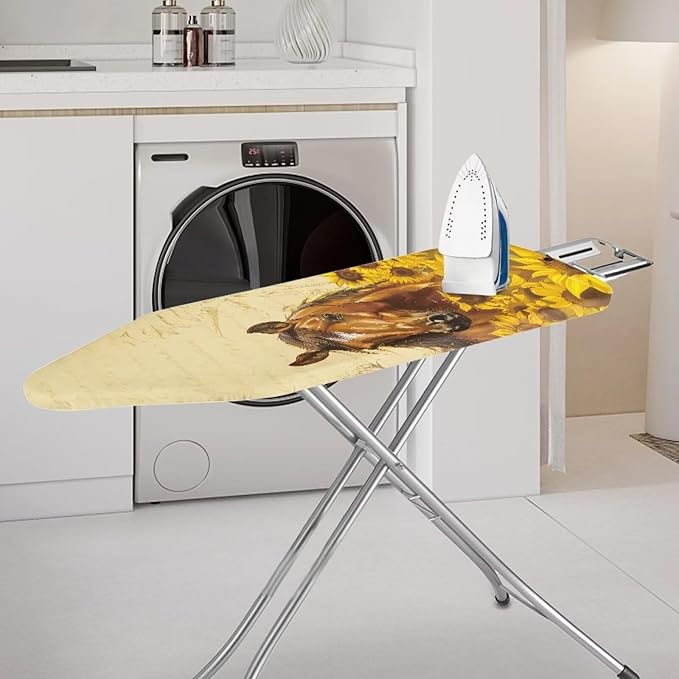 Sunflower Horse Ironing Board Cover Heat Reflective Anti-dust, Soft Fabric Cover - Image 2