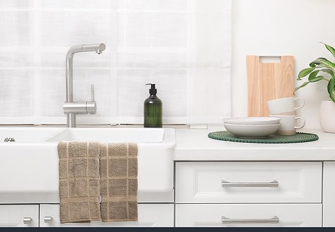 100% Cotton Terry Dish Towels, 4 Pack Plain, 16 x26 Inches, Super Soft and - Image 6