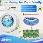 6 Pack Reusable Microfiber Mop Pads Compatible - Image 5
