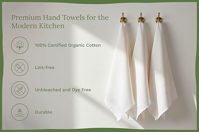 Organic Cotton Flour Sack Kitchen Towels - Image 3