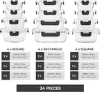 Freshware Glass Storage Containers - Image 2