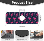 Abstract Summer Tropical Blue Pink Flamingo Flamingos Hawaii Hawaiian Kitchen - Image 2