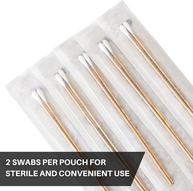 400 Sterile Cotton Tipped Applicators 6’’ - Image 4