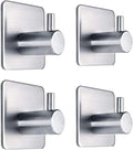 Adhesive Towel Hooks Heavy Duty Wall Hooks Waterproof Stainless Steel Hanger by Fotosnow
