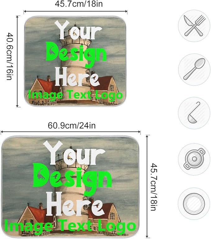 Custom Personalized Dish Drying Mat - Image 3