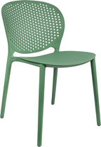 2xhome Set of 3 Patio Dining Chairs | Modern Stackable Outdoor Pool Side Chair | Weather Resistant Plastic for Yard, Porch, Balcony, Kitchen, Green - Image 7