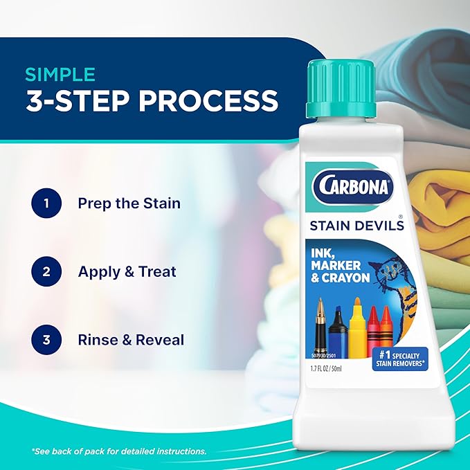 Carbona Stain Devils® #3 | Ink, Marker & Crayon | Professional Strength Laundry - Image 3