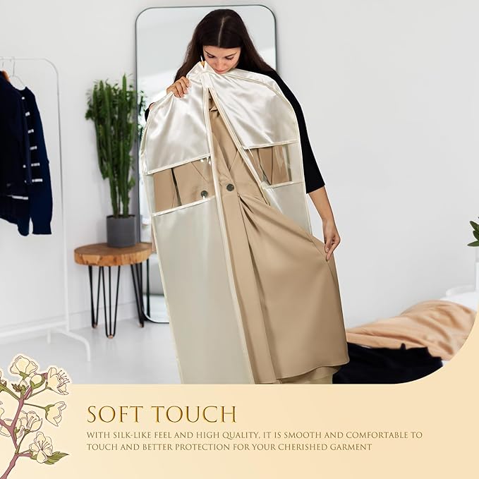 Univivi Super Soft Satin Garment Bags - Image 3