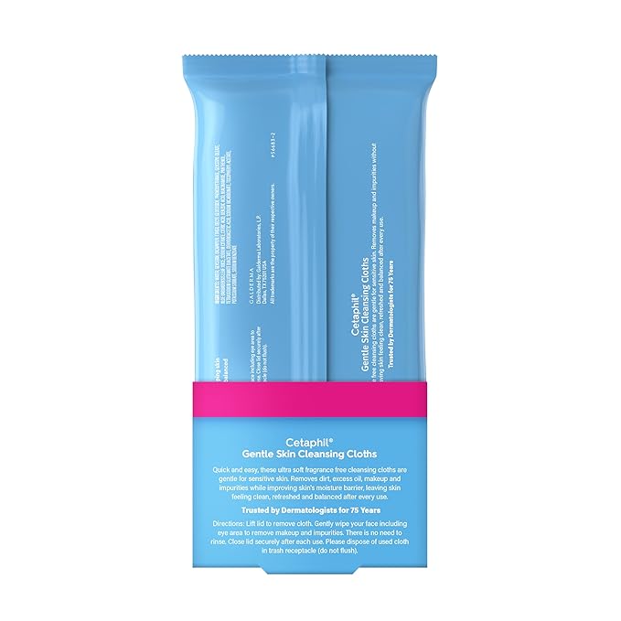 Cetaphil Face and Body Wipes, Gentle Skin Cleansing Cloths, Twin Pack, - Image 9