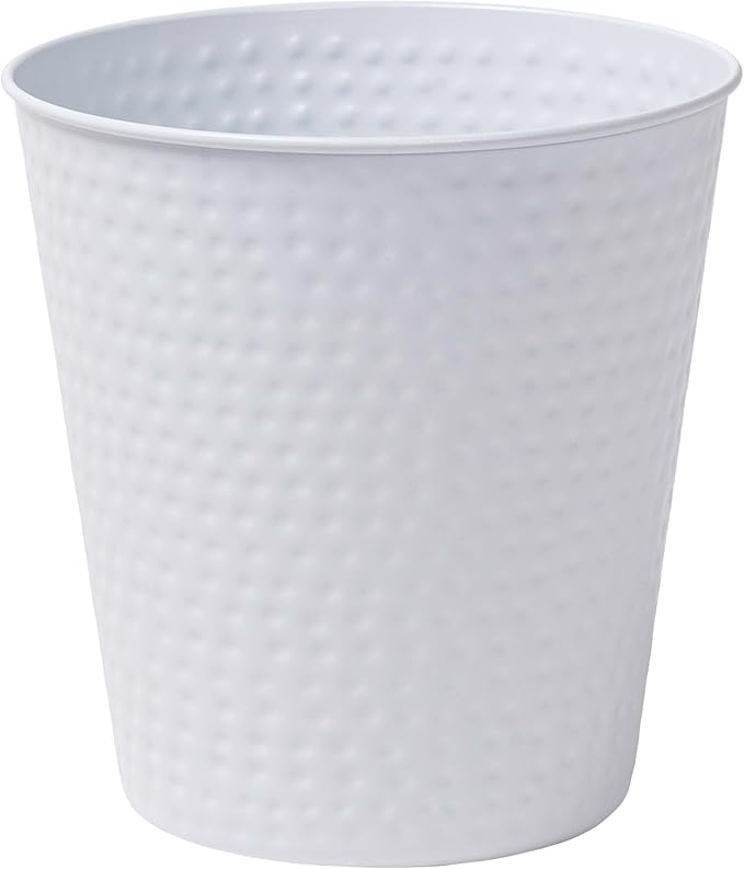 happimess HPM1110D Axel Modern Minimalist Hammered Steel 2-Gallon Wastebasket by Happimess