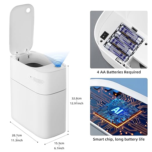 3.5 Gallon Slim Automatic Trash Can - Image 5
