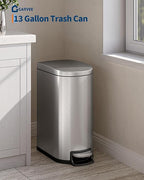 Garvee 13 gal / 50 L Stainless Steel Kitchen Trash Can - Image 7