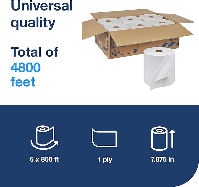 Tork Universal Hand Towel Roll White, Compatible - Image 3