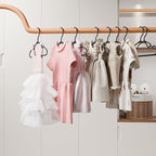 VTRIN Baby Hangers 60 Pack Large Capacity Hard Plastic Kids Hangers Suitable - Image 7
