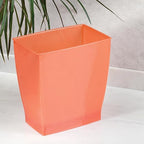 iDesign Small Plastic Bathroom Trash Can, Slim Rectangle Garbage Bin - Image 7