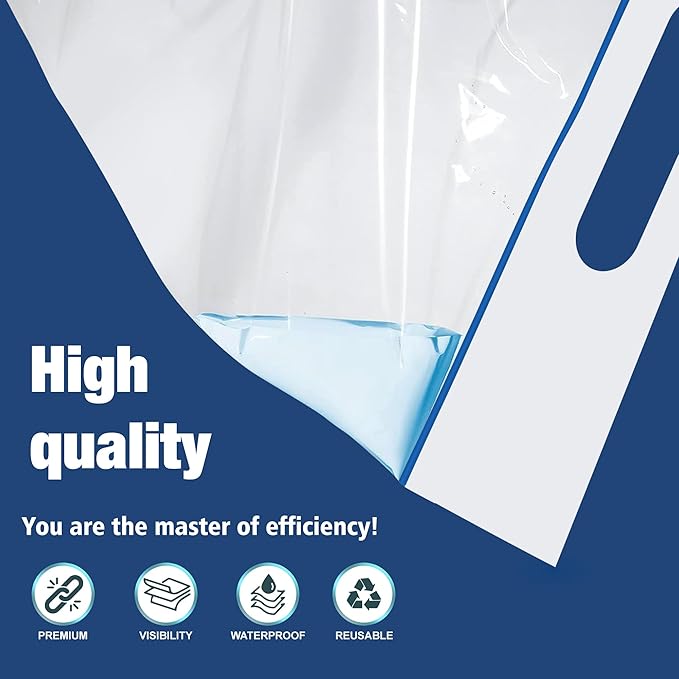5 Gallon Extra Large Zipper Bag, 18” x 24” Clear Plastic Storage Bag - Image 4
