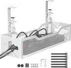 Under Desk Cable Management Tray White, Litwaro Cable Management Under Desk No by Litwaro