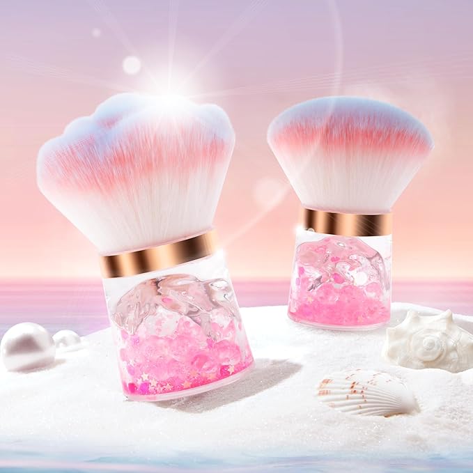 ANGNYA Nail Dust Brush, Rose Nail Art Dust Powder Remover Brush - Image 8