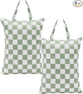 Checkered 2 Pcs Large Travel Laundry Bags by Ohocut