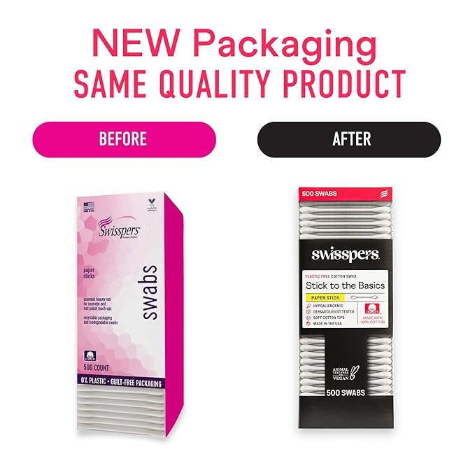 Swisspers Stick to The Basics Biodegradable Cotton Swabs - Image 2