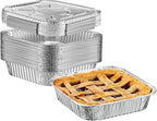 GUSTO [25 Sets 8-Inch Square Foil Pans by GUSTO