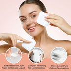 Premium Pure Cotton Pads 300 Count, Soft & Lint-Free Upgraded Edge Stitching - Image 5