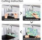Kitchen Sink Splash Guard 2 PCS 14.7 Inch Sink Faucet Mat Splash Guard - Image 4