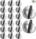 20 Pack Door Stops Self Adhesive Floor Door Stoppers Stainless Steel No Drill by Gudui