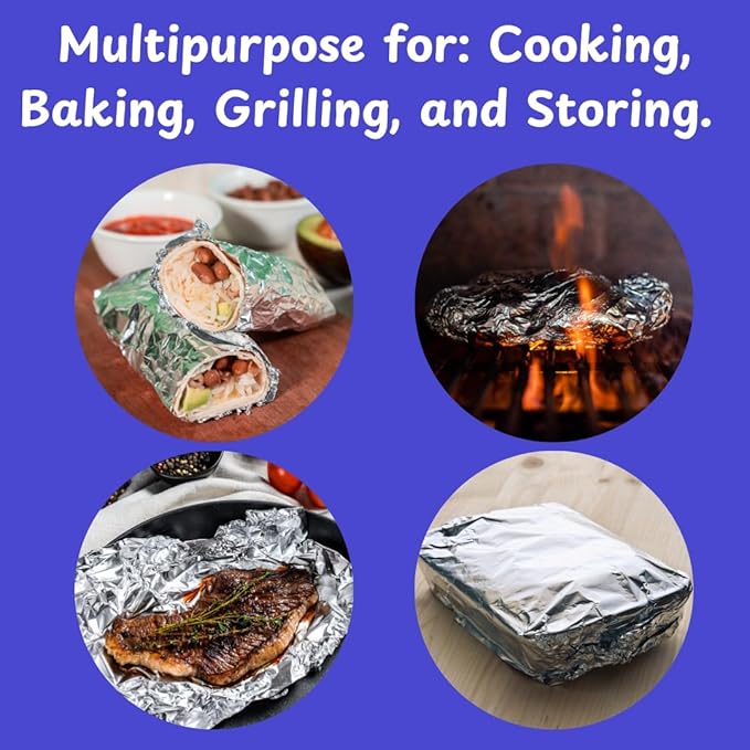 Extra Heavy Duty Aluminum Foil Roll 18" x 550 Sq Ft | Commercial Grade tin foil - Image 5