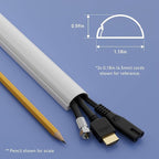 D-Line 157in Cord Cover Kit, Self-Adhesive Wire Hiders, Paintable Cable Raceway - Image 4