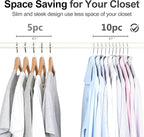TOPIA HANGER Metal Hangers 20 Pack, Non Slip Clothes Hangers Space Saving - Image 7