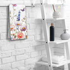 Watercolor Wildflower Floral Hand Towels - Image 5