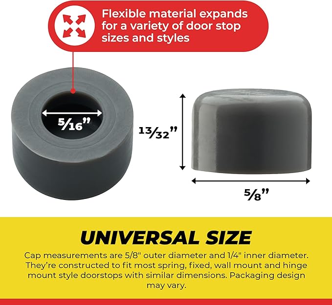 Premium Rubber Door Stop Stud Replacement Tips – Doorstopper Bumpers, Springe - Image 3
