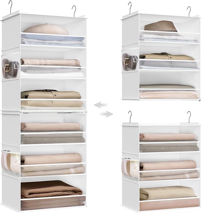 SONGMICS Hanging Closet Organizer, 6-Tier Fabric Storage Shelf, Separable by SONGMICSbySONGMICSHOME