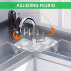 Sink Faucet Splash Guard Mat Silicone Soap Dish Pad Faucet Handle Drip Catch - Image 2