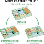 Marbrasse 2 Pack Desk Drawer Organizer, Mesh Drawer Organizer Tray - Image 4
