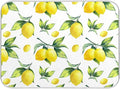 Tropical Lemon Leaves Dish Drying Mat 18x24 by Wamika