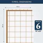 LANE LINEN Cotton Kitchen Towels and Dish Cloths Set, Quick-Drying Dish Towel - Image 3