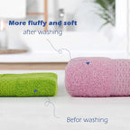 Cleanbear 6 Pack Hand Towels for Bathroom, 100% Cotton Absorbent Face Towels - Image 2