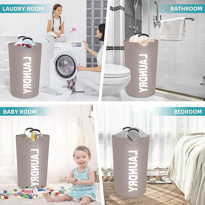 StorageRight 90L Large Laundry Basket, Laundry Hamper, Dirty Clothes Hamper - Image 6