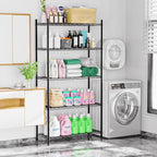 Xcity Storage Shelves, 5 Tier Heavy Duty Metal Shelving Unit, 2000 LBS Capacity Adjustable Steel Wire Shelf Organizer for Pantry, Kitchen, Garage, 14" D x 36" W x 72" H, Chrome - Image 2