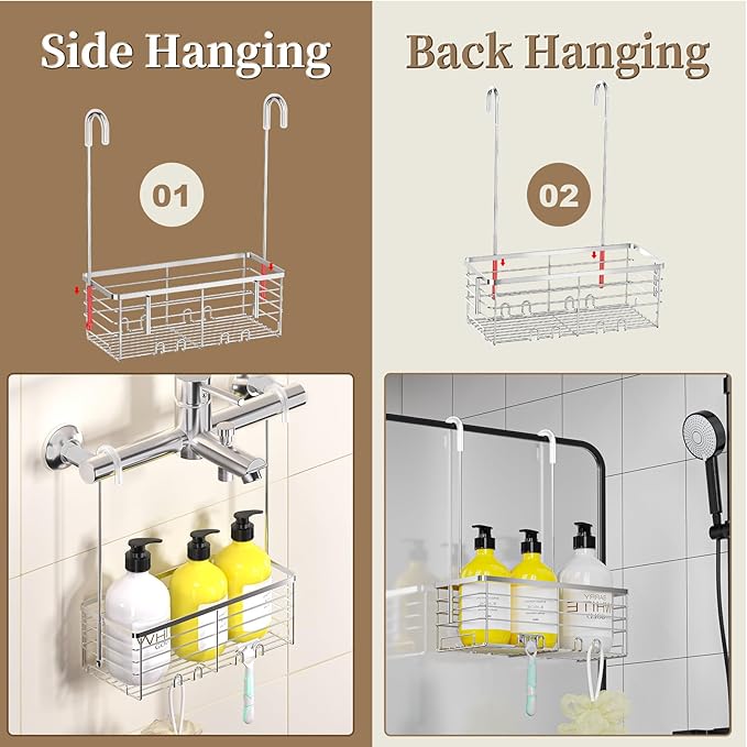 DELLAN Hanging Shower Organizer, Shower Rack - Image 3