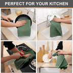 Kitinjoy 100% Cotton Waffle Weave Kitchen Hand Towels - Image 4