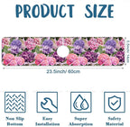 Colorful Hydrangea Kitchen Sink Splash Guard Faucet Mat Purple Pink Hydrangea - Image 2